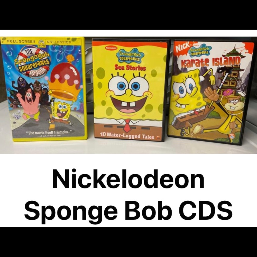 3 Nickelodeon SpongeBob CDS